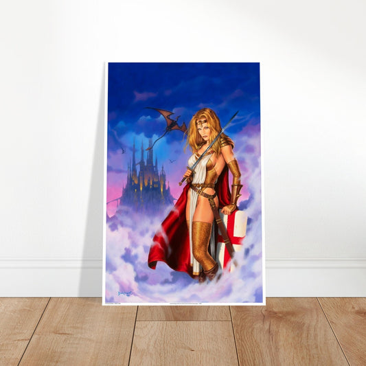 Lady Pendragon Poster – Dorian Cleavenger Fantasy Art (1998 Comic Cover) 2