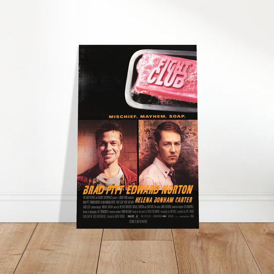 Fight Club (1999) Movie Poster | Brad Pitt Edward Norton | Cult Classic 2