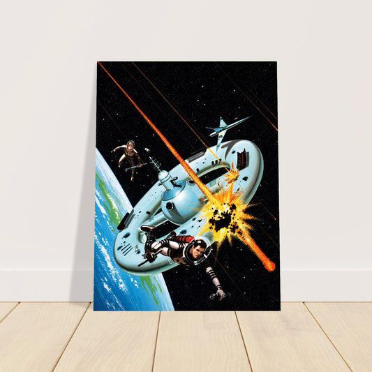 Deadly Satellite by Edward Valigursky (1958) Poster – Sci-Fi Space 2