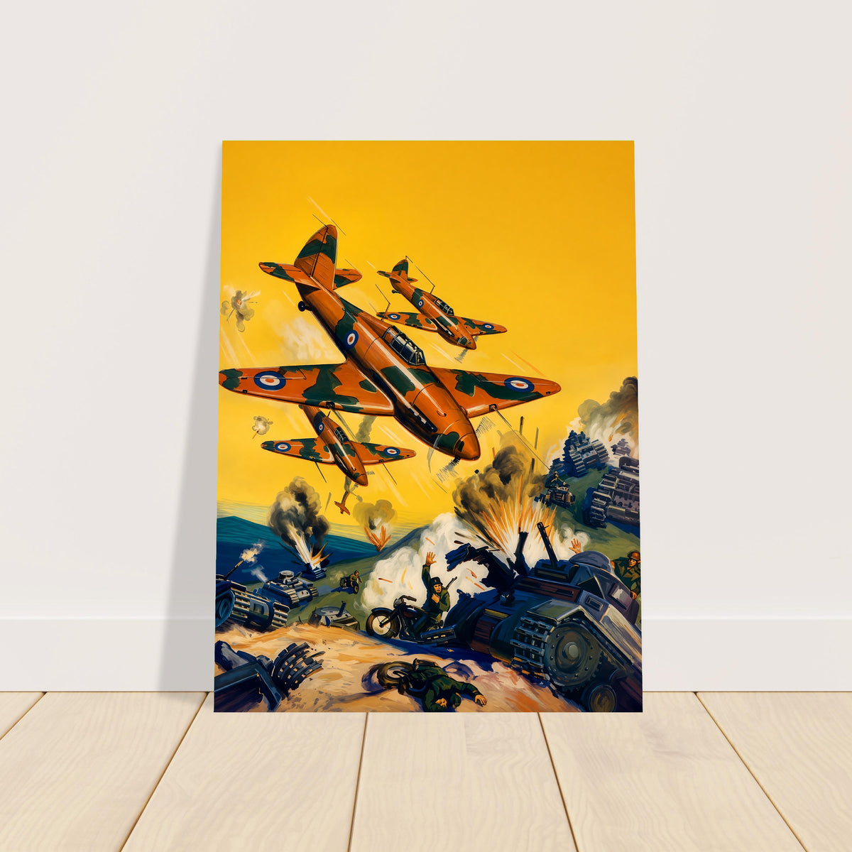 Rudolph Belarski Convoy Destroyer 1941 Poster – RAF Fighter Aircraft 2