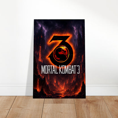 Mortal Kombat 3 Fighting Game Poster – Dragon Logo Wall Art Decor 2