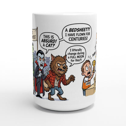 Scariest Costume Contest Funny Halloween Ceramic Coffee Mug 2