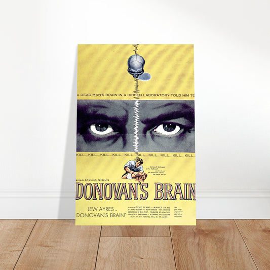 Donovan's Brain 1953 Classic Sci-Fi Horror Movie Poster Wall Art Decor 2