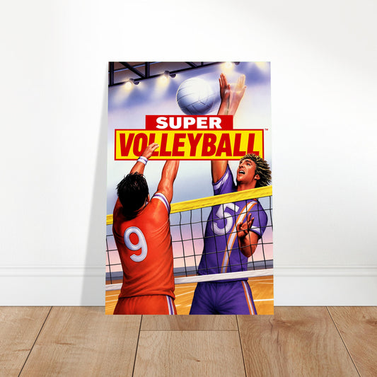 Super Volleyball Poster – Athletic Duo Sport Action Art Wall Art Decor 2