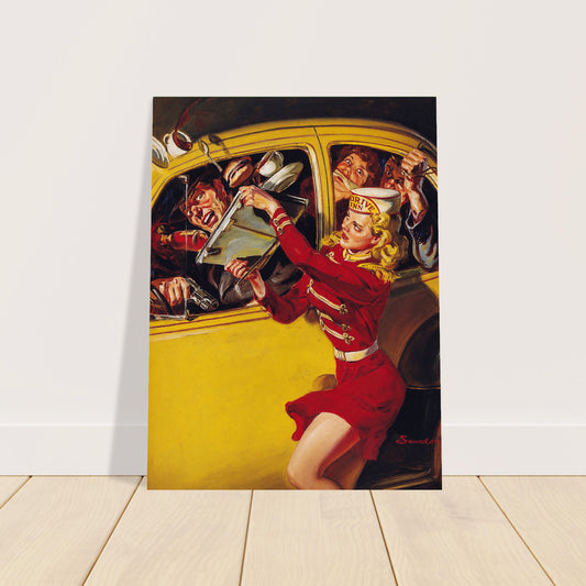 His Fatal Fling Norman Saunders 1950 Poster – Vintage Pulp Art Wall Art Decor 2