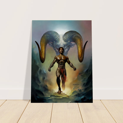 Aries the Ram Poster by Boris Vallejo 1987 – Muscular Mythological Warrior 2