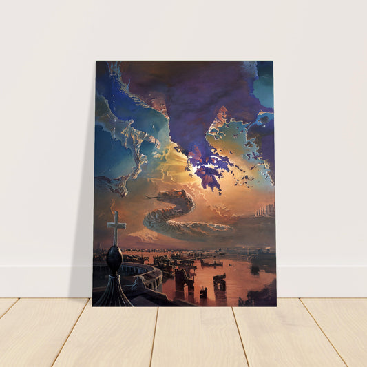 The Trail of Cthulhu by Bruce Pennington 1976 Poster – Cosmic Horror 2