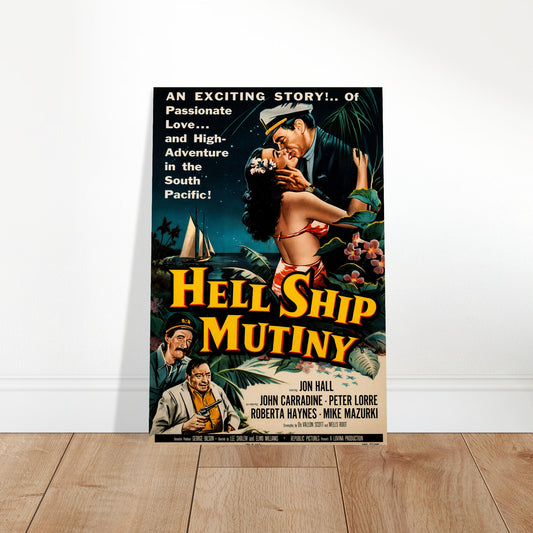 Hell Ship Mutiny 1957 Movie Poster – South Pacific Adventure Film Art Print 2