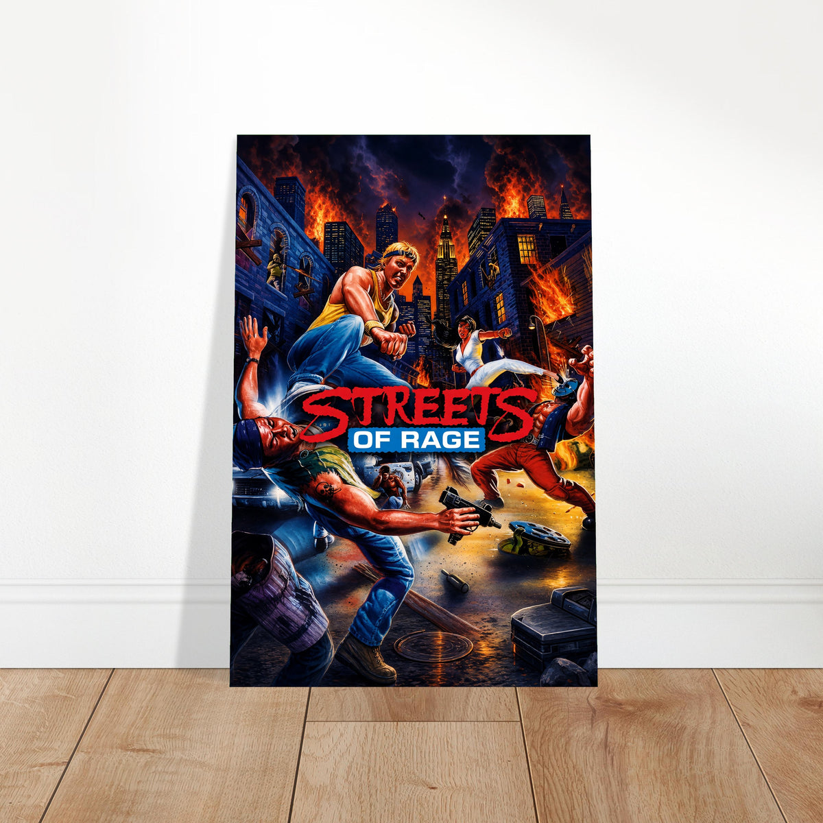 Streets of Rage Arcade Game Poster – Urban Combat Action Art Wall Art Decor 2