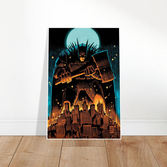 FRANCESCO FRANCAVILLA – ABSOLUTE BATMAN #4 COVER C – DARK KNIGHT HAMMER POSTER 2