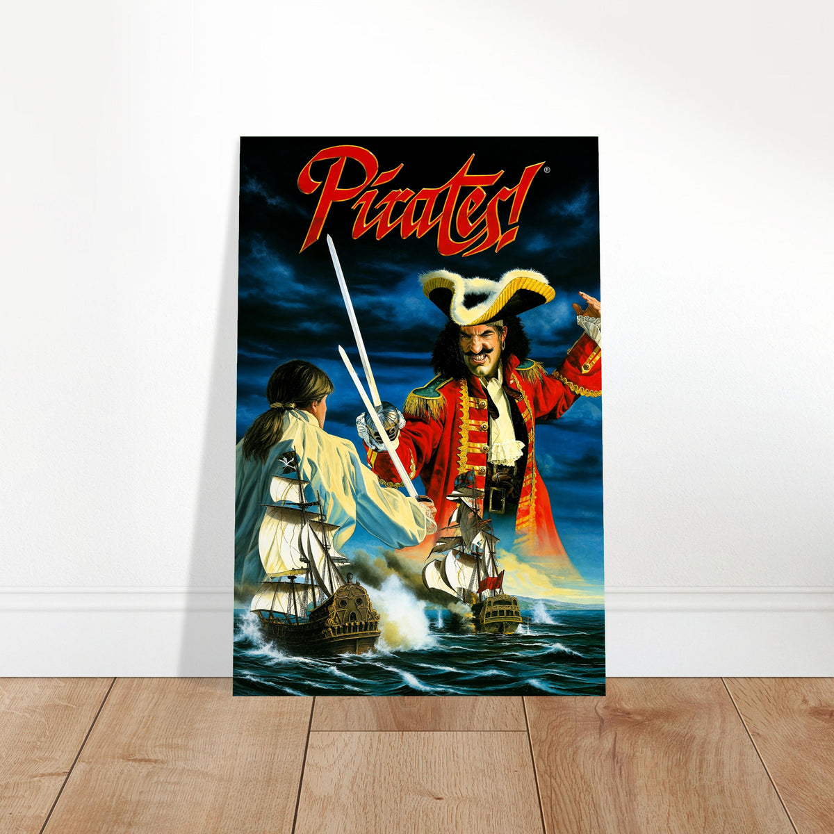 Pirates! Gold Poster - Swashbuckling Sea Battle Retro Game Art Wall Art 2