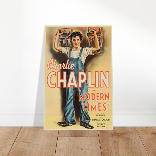 Charlie Chaplin Modern Times 1936 Movie Poster – Classic Film Art Wall Art Decor 2