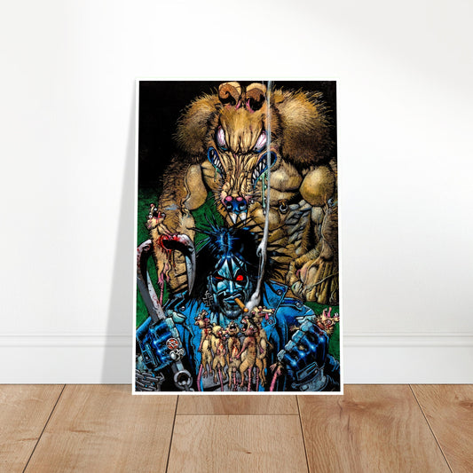 Lobo vs. The Rat King Poster – Simon Bisley Art from Unreleased Game (2005) 2
