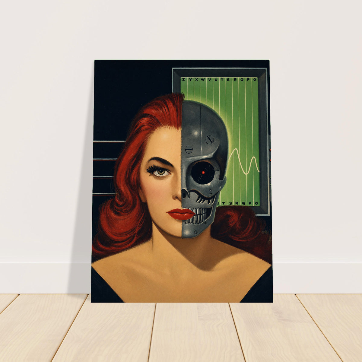The Iron Virgin by Edward Valigursky 1956 Poster – Retro Sci-Fi Wall Art Decor 2