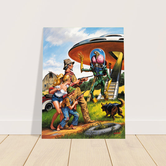 Earl Norem Mars Attacks #1 Poster 1994 – Sci-Fi UFO Invasion Wall Art Decor 2