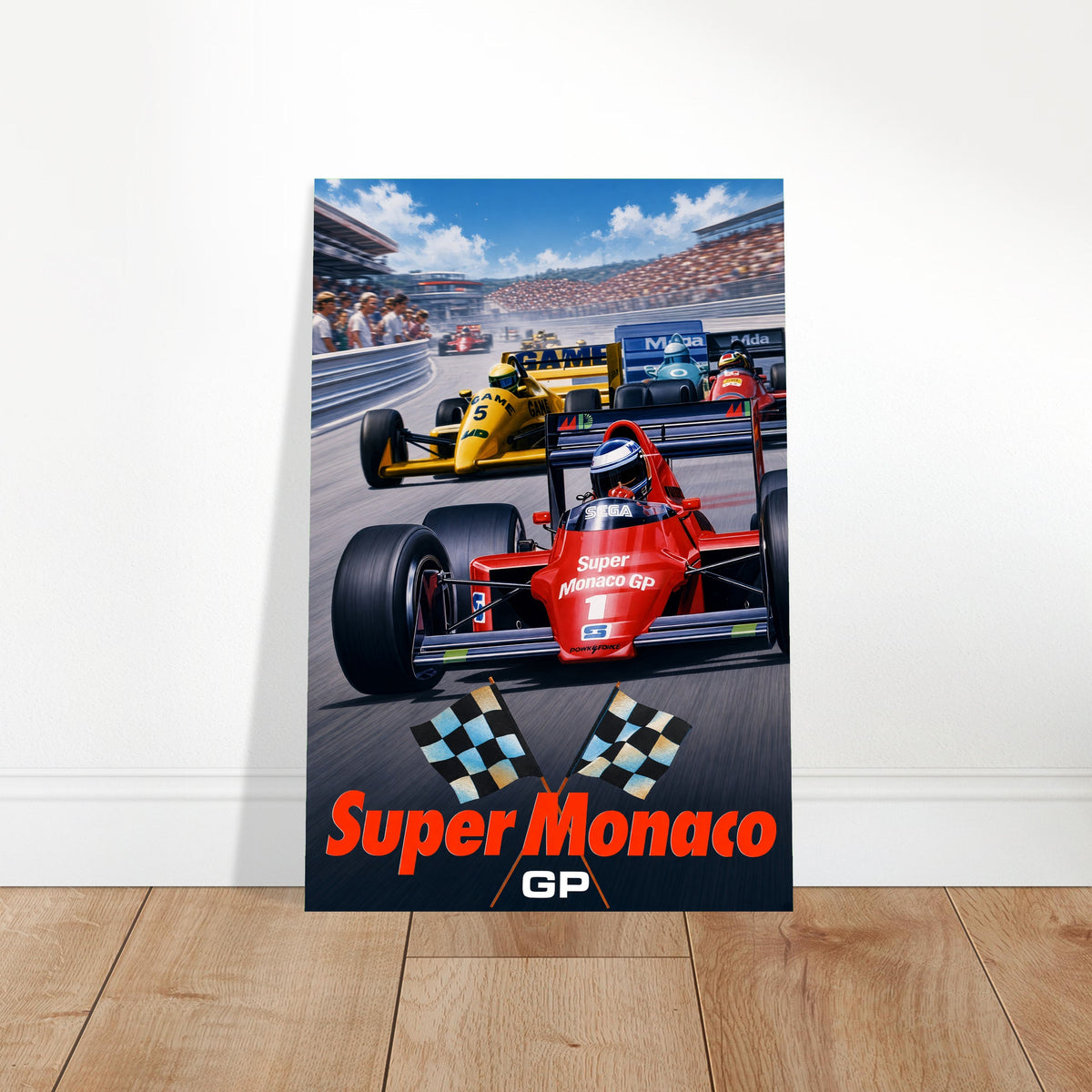 Super Monaco GP Racing Poster – Formula 1 Sport Cars Action Wall Art Decor 2