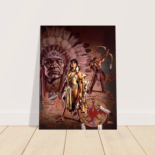 THE ATRUAGHIN CLANS BY CLYDE CALDWELL POSTER D&D FANTASY WALLART VIBRANT 2