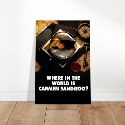 Where in the World is Carmen Sandiego Poster – Detective Mystery Adventure 2