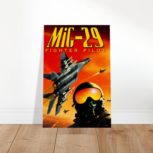 MiG-29 Fighter Pilot Poster – Combat Jet Aircraft Military Art Wall Art Decor 2