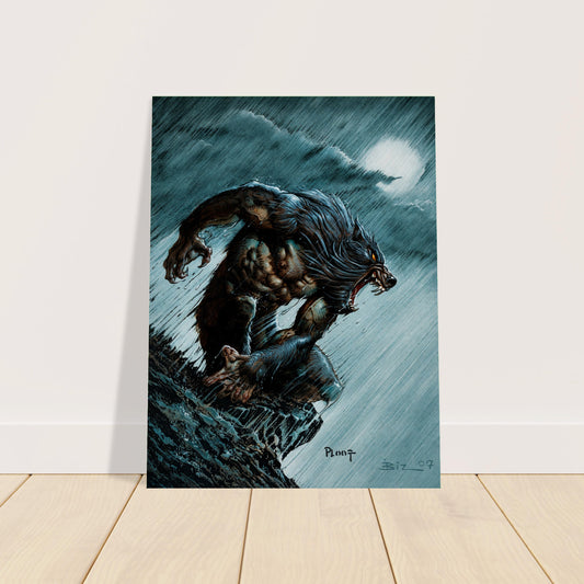 SIMON BISLEY THICKER THAN BLOOD #1 POSTER – DARK WEREWOLF COVER ART 2007 2