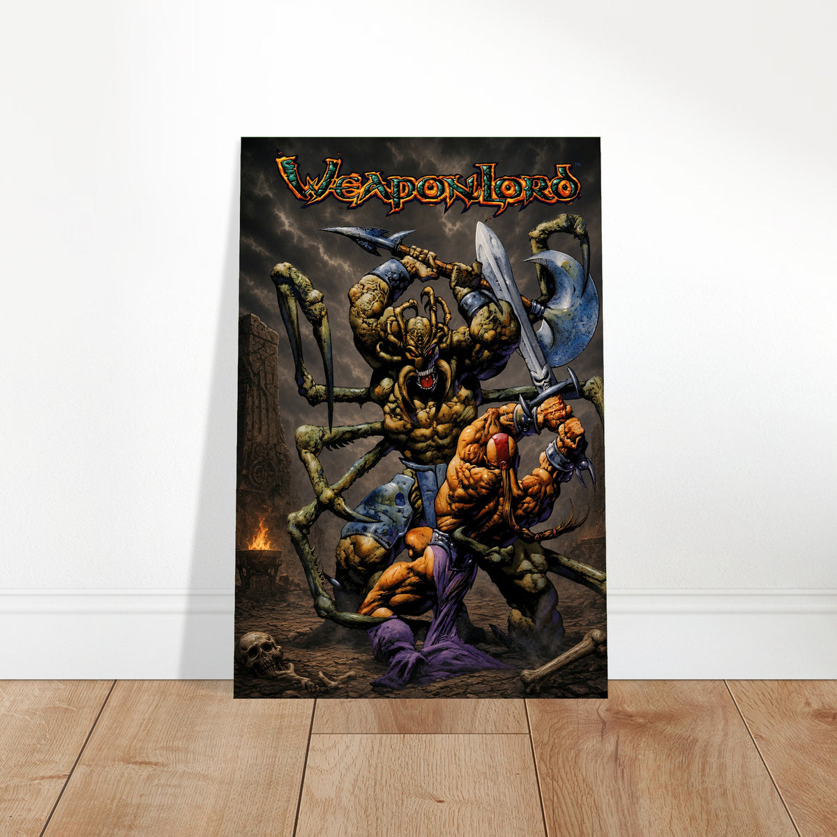 WeaponLord Poster - Fantasy Demon Warrior Fighting Game Art Wall Art 2