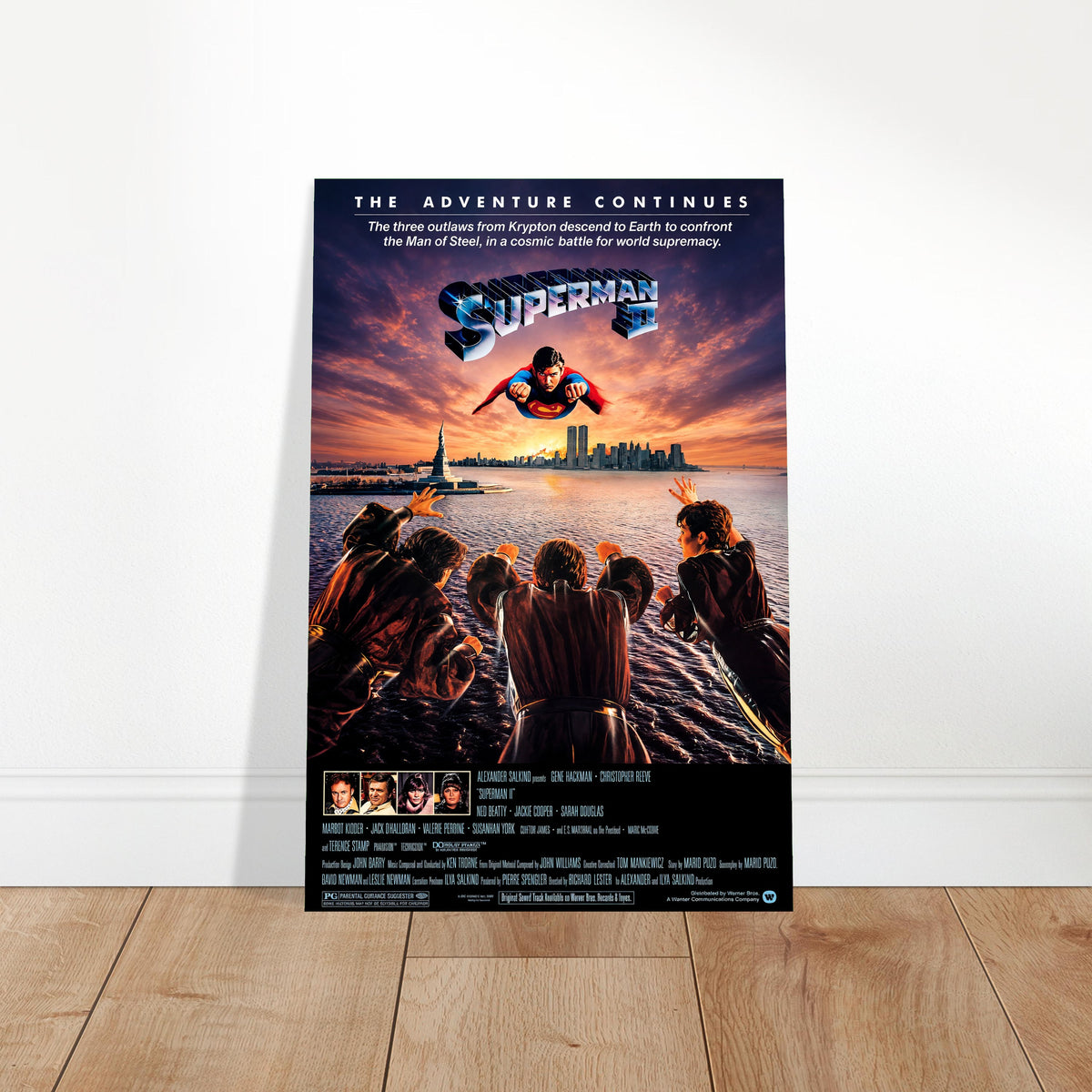 Superman II Movie Poster (1981) – Classic Sci-Fi Action Art Print Wall Art Decor 2