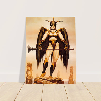 Gerald Brom The Valkyrie 1992 Poster – Fantasy Warrior Woman Wall Art Decor 2