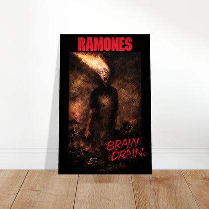 Ramones Poster – Brain Drain – Late 1980s Punk Rock Era 2