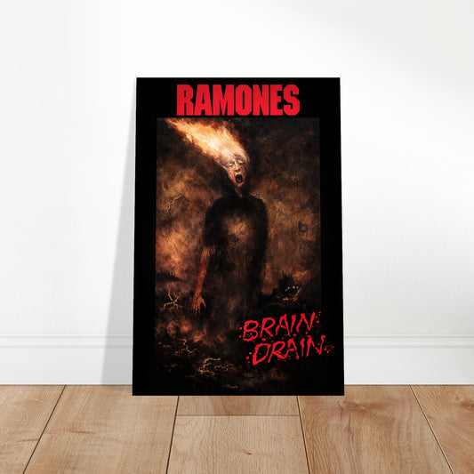 Ramones Poster – Brain Drain – Late 1980s Punk Rock Era 2