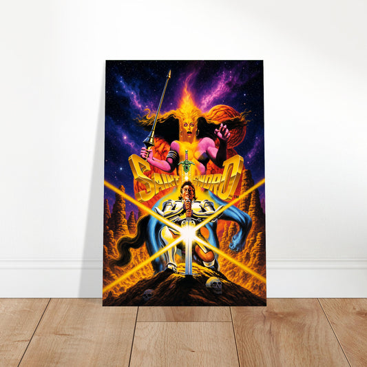 Saint Sword Poster – Cosmic Warrior Fantasy Art Print Wall Art Decor 2