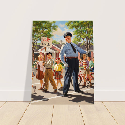 Officer Dugan Is Our Pal Poster by Art Frahm 1958 Wall Art Decor 2