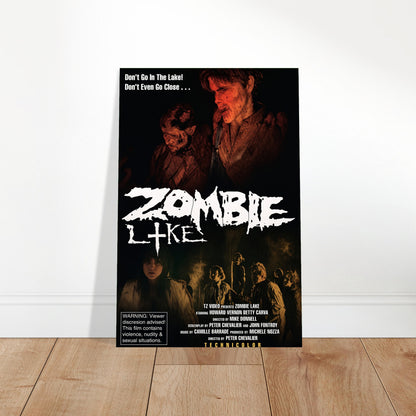 ZOMBIE LAKE 1981 HORROR MOVIE POSTER – UNDEAD CREATURES TERROR Wall Art Decor 2