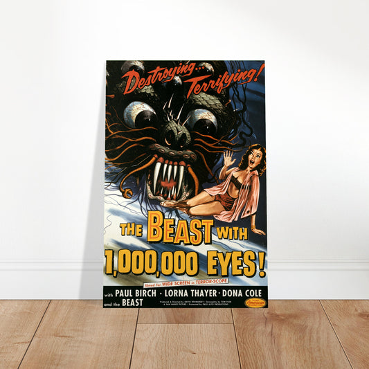 The Beast with 1,000,000 Eyes 1955 Movie Poster – Sci-Fi Horror Wall Art Decor 2