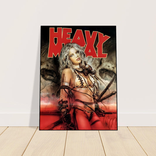 LUIS ROYO - HEAVY METAL - POST-APOCALYPTIC WARRIOR POSTER - MAGAZINE V28N4 2