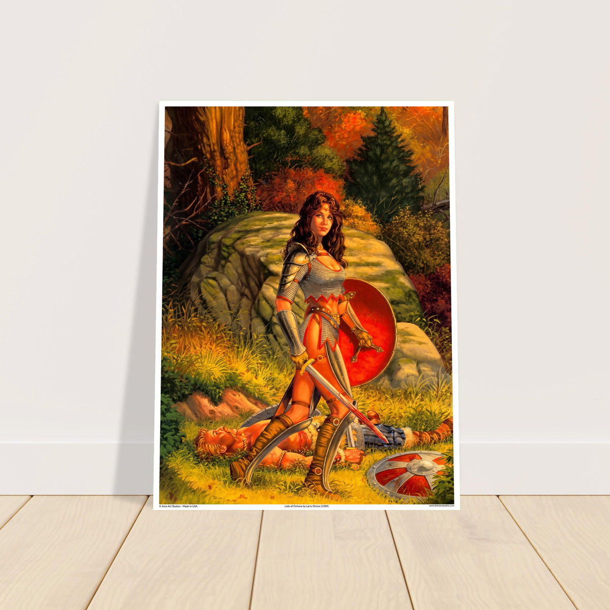 Lady of Fortune - Fantasy Warrior Art Print by Larry Elmore (1989) 2