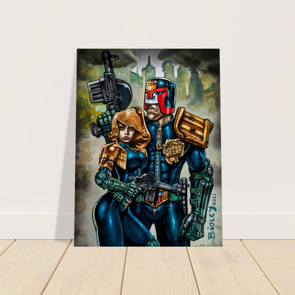 Judge Dredd & Psi-Judge Anderson Poster – Simon Bisley 2021 Wall Art Decor 2