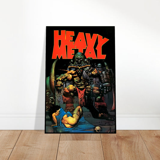 SIMON BISLEY HEAVY METAL POSTER DEMON THRONE COVER FROM V17 ISSUE 1993 2