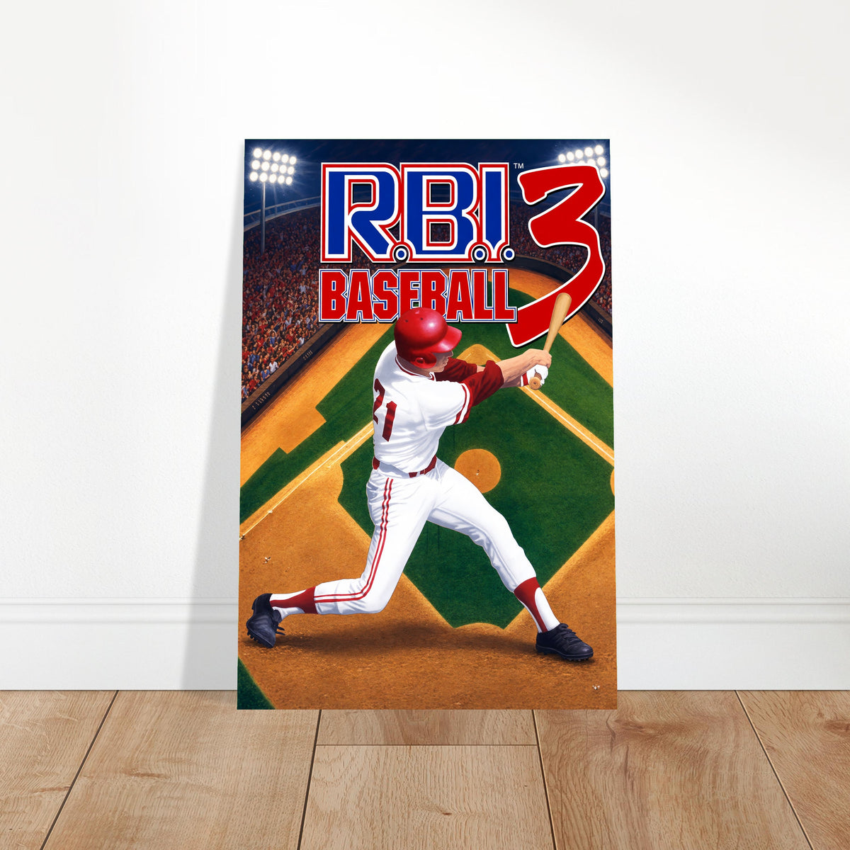 R.B.I. Baseball 3 Poster - Retro Sports Video Game Art Wall Art Decor 2