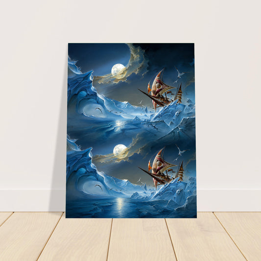 Bruce Pennington Icebound Voyager Poster – Fantasy Ship Ice World Wall Art Decor 2