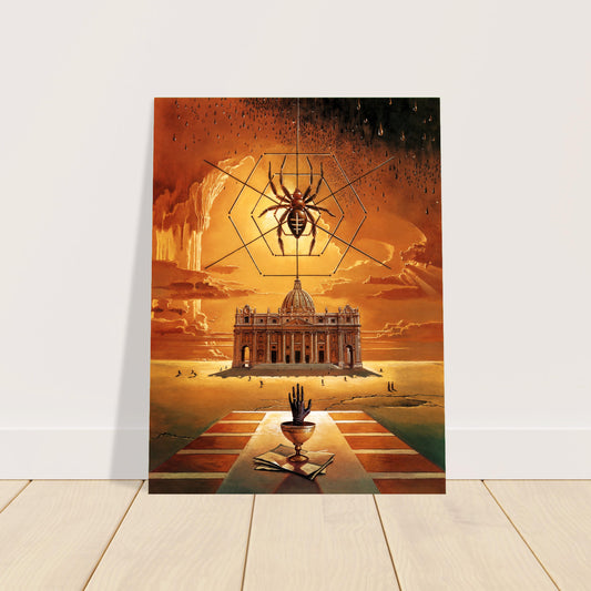 The Antipope by Bruce Pennington 1976 Poster – Surreal Sci-Fi Art Wall Art Decor 2