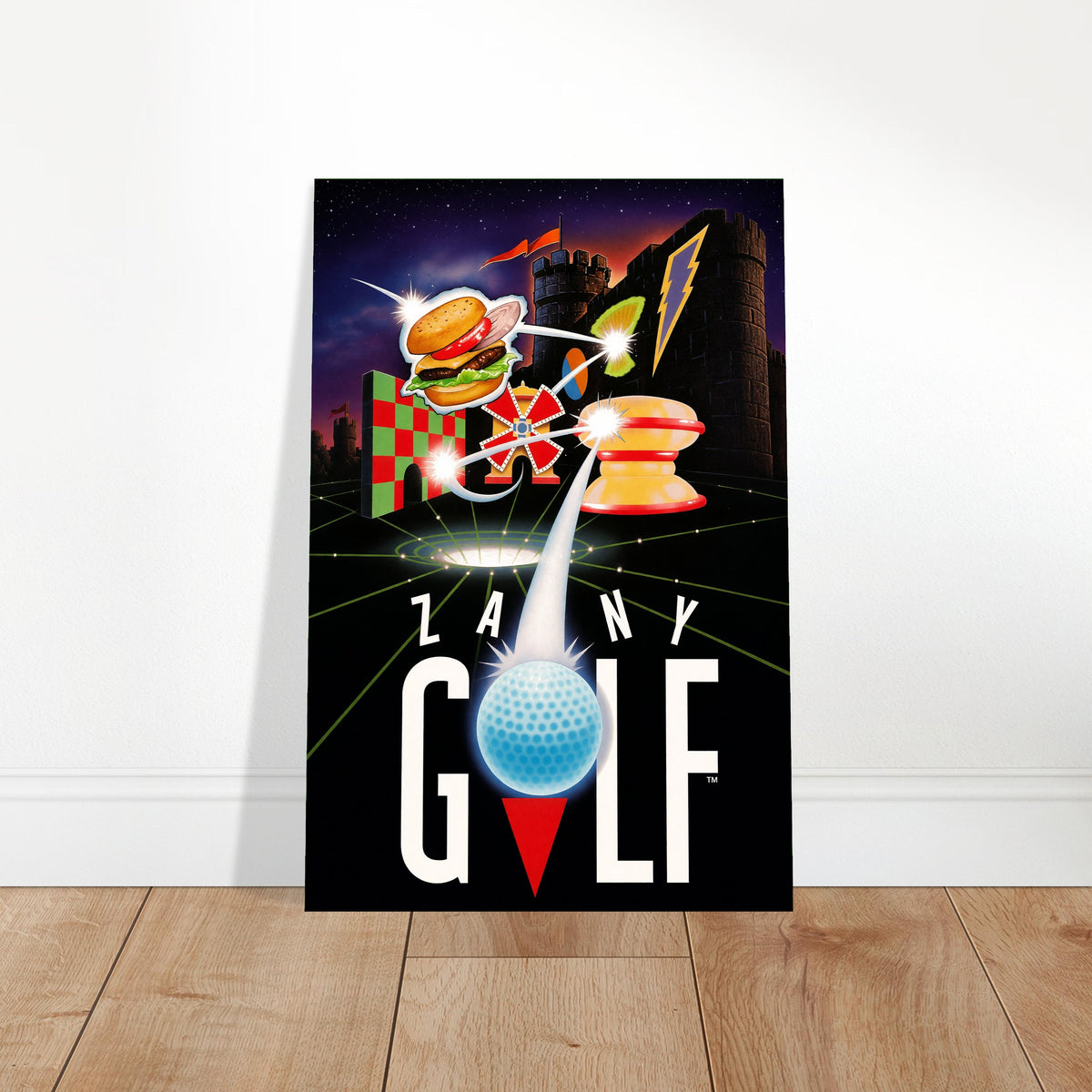 Zany Golf Poster - Retro Arcade Mini Golf Video Game Art Wall Art Decor 2