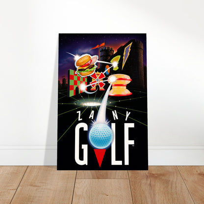 Zany Golf Poster - Retro Arcade Mini Golf Video Game Art Wall Art Decor 2