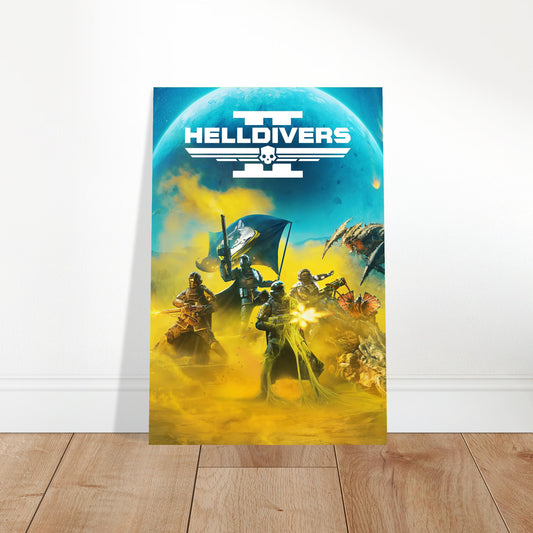 Helldivers 2 Gaming Poster – Elite Soldiers Alien Warfare Action Wall Art Decor 2