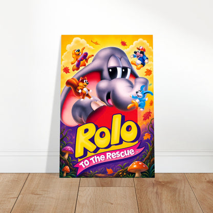 Rolo to the Rescue Poster – Adorable Video Game Characters Adventure 2