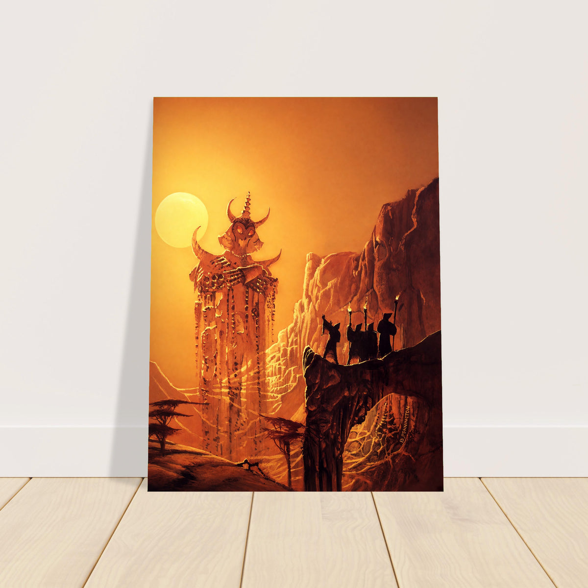Bruce Pennington Terrible Horn Poster – Desert Fantasy Art Wall Art Decor 2