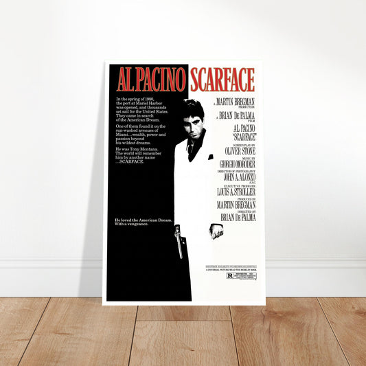 Scarface 1983 Movie Poster - Al Pacino Classic Crime Drama 2