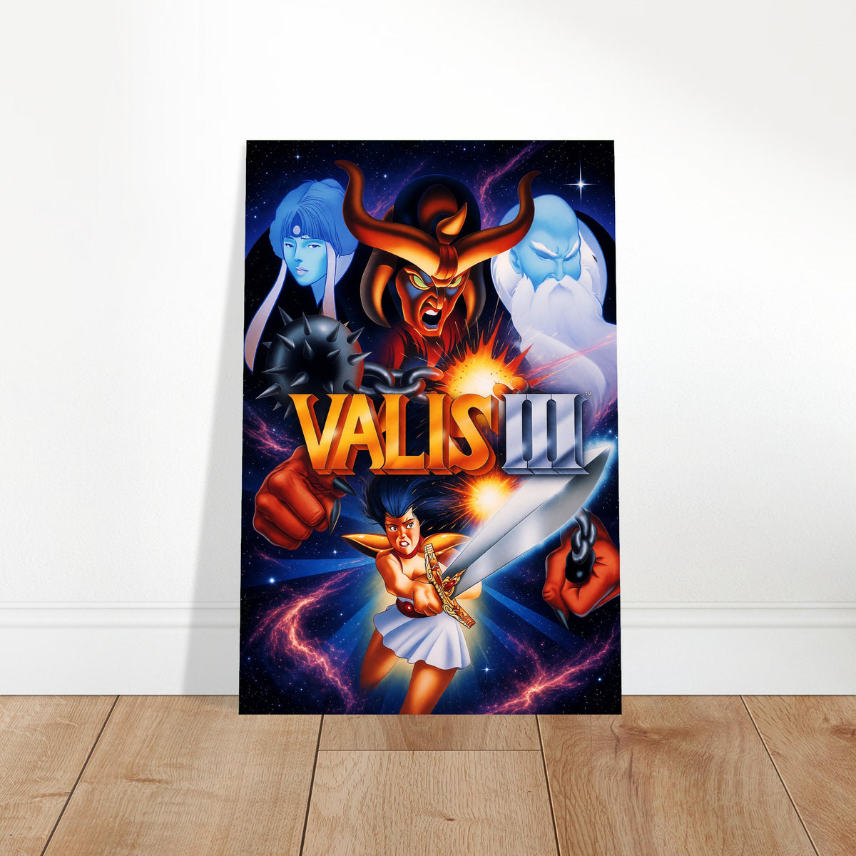 VALIS III Poster – Demon Warrior Fantasy Video Game Art Wall Art Decor 2