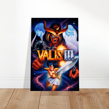 VALIS III Poster – Demon Warrior Fantasy Video Game Art Wall Art Decor 2