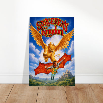 Sorcerer's Kingdom Fantasy Adventure Poster – Golden Griffin Wings 2
