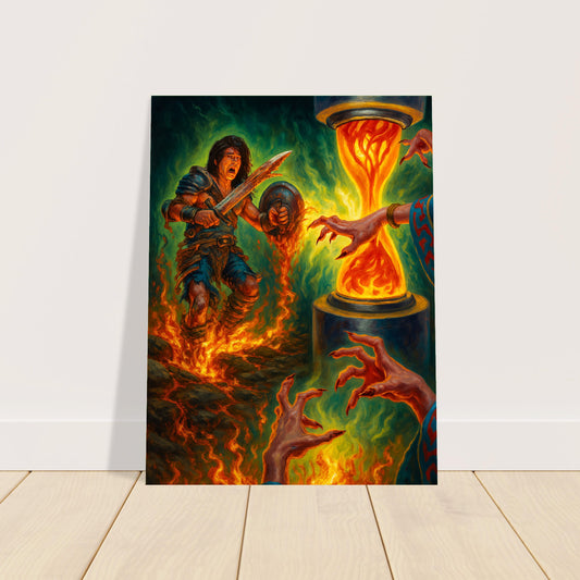 TIMETWISTER MAGIC THE GATHERING INSPIRED TIME MAGIC WARRIOR FANTASY POSTER 2
